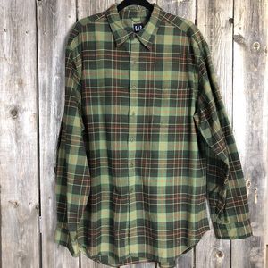 GAP | men’s plaid flannel XL
